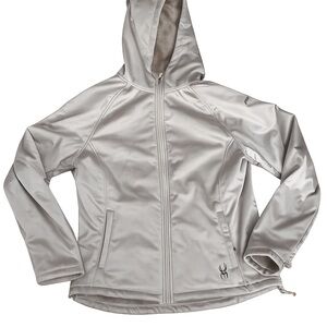 Spyder Women's Silver Hooded Ski Jacket